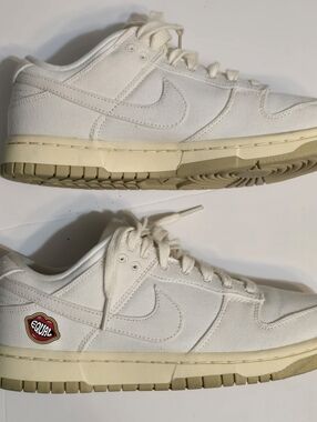 Nike Dunk Low “The Future Is Equal” White Canvas Sneakers Women’s 8